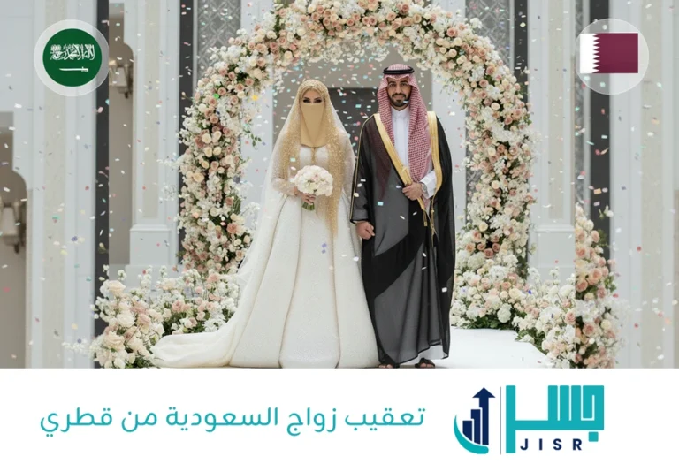 تعقيب زواج السعودية من قطري