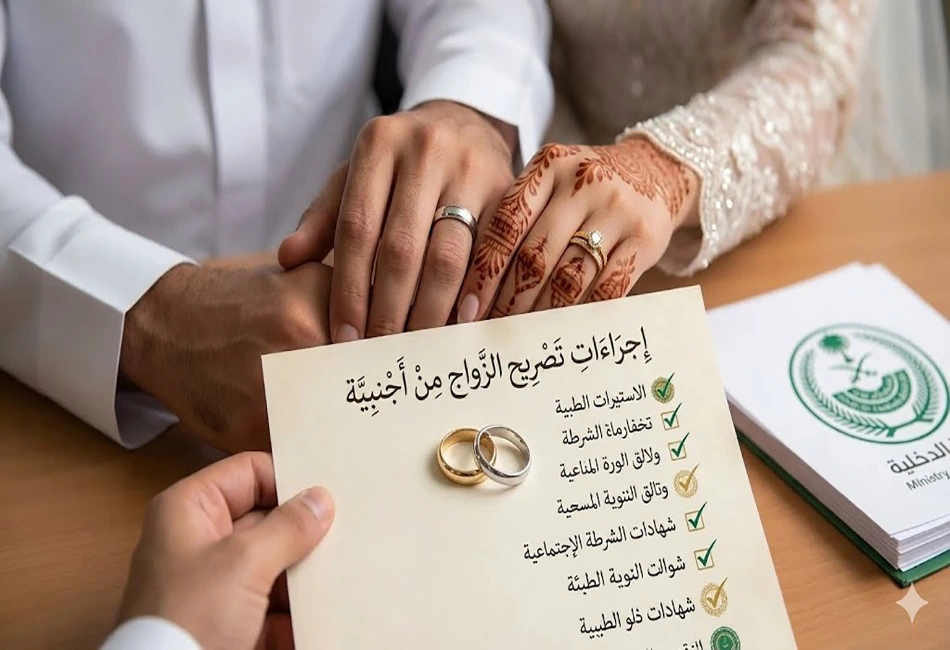 الاجراءات المطلوبة للزواج من اجنبية