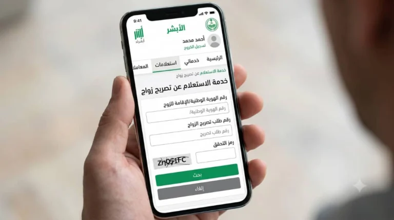 استفسار عن معاملة تصريح زواج